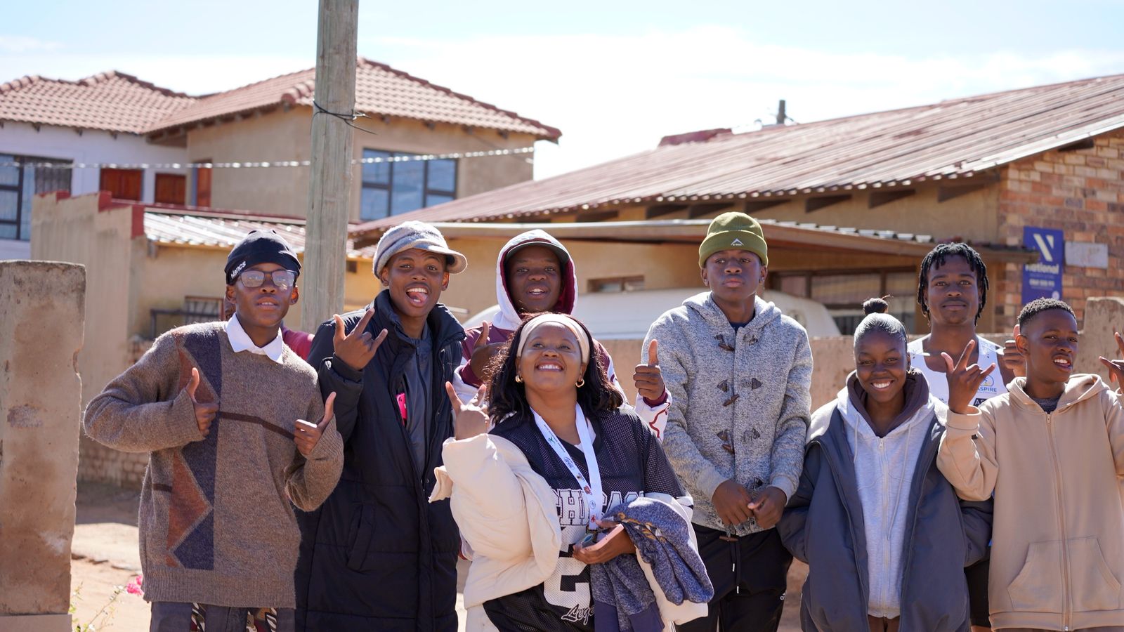 Community and youth gathered together